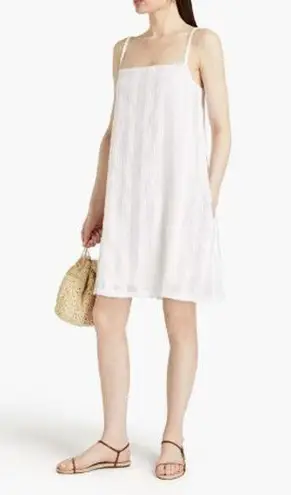 King & Tuckfield White Cotton/Silk Sundress Size S $270 MSRP w/Tags *Read*