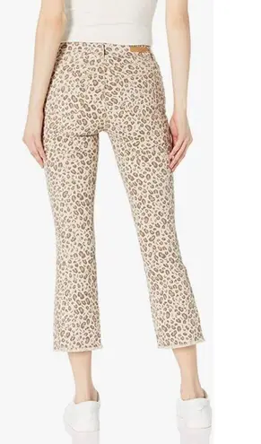 Sanctuary NWT  X Anthropologie Connector Kick Cropped Jean Leopard