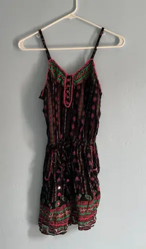 Geometric Tribal Shorts Romper Multiple