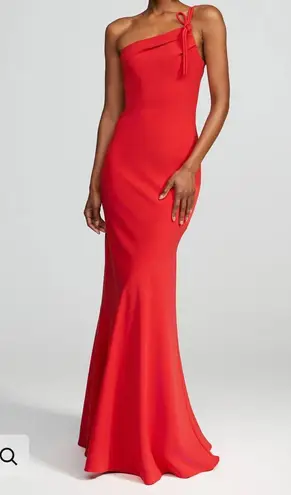 Halston Sybil Gown in Flame Red Size 4