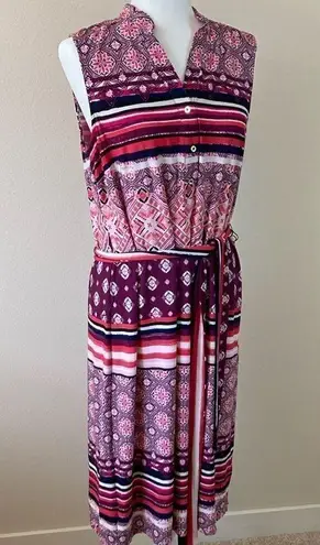 Donna Morgan Size 12 Retro Style Sleeveless Dress NWOT (J19)
