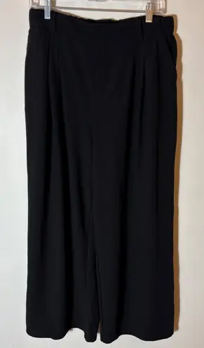 Halara Black Wide Leg Pants Elastic Waist Size XL Petite