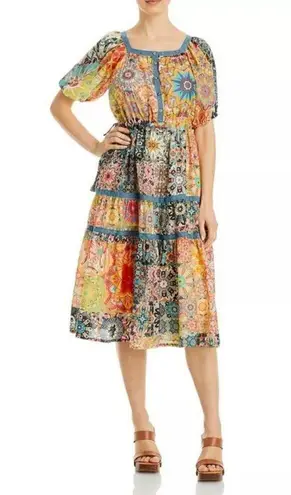 Johnny Was 💕💕 Kaleida Zenovia Dress ~ Kaleidoscope Print Medium NWOT