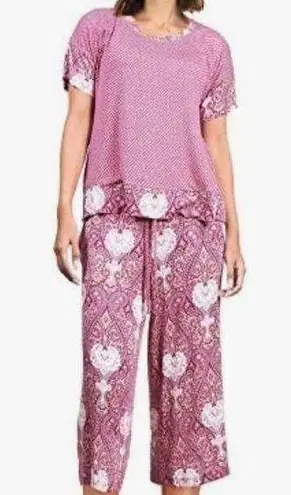 Ink + ivy cropped t shirt pajama set Size M