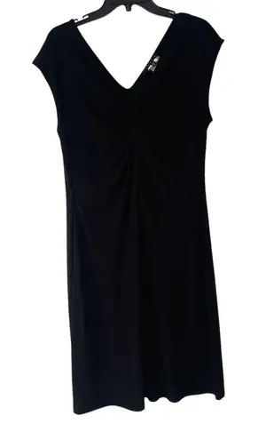 Tiana B . Women's Size Large Black Twisted Front Knee Length Dress