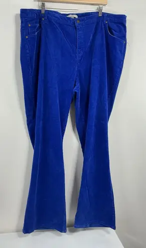 Woman Within Womans Courdory Pants 24 WT Royal Blue