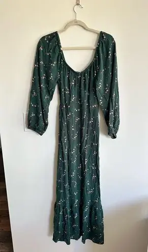 Wild Fable  Medieval Floral Green Maxi Dress