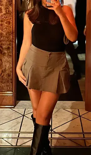 Oak + Fort Army Green Mini Skirt