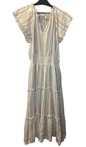 Rails Amellia Midi Dress Marida Stripe – Women’s Size Small Summer Tiered Dress