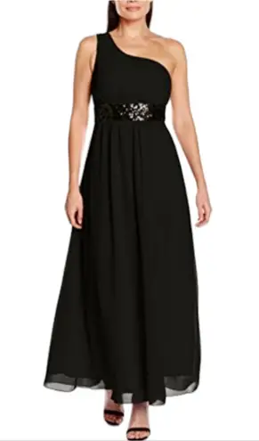 CooBee Formal Evening Gown Womens 4 Black Maxi Dress Sequin Wedding Party