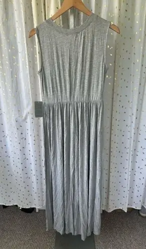 West Kei Nordstrom NWT Grey Sleeveless Wide Leg Stretchy Flattering Jumpsuit M