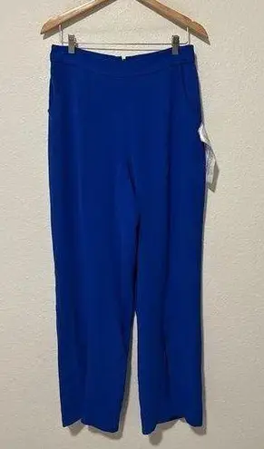 Dress the Population NEW Size Large Flare Pants Blue Business Party Club Preppy