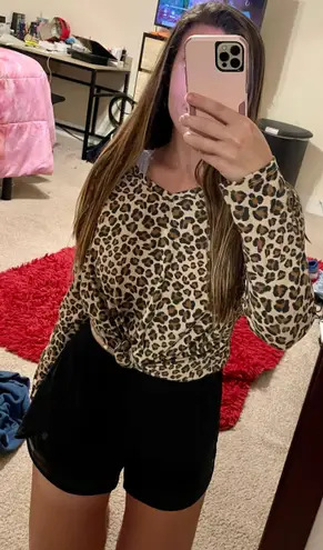 Terra & Sky Long Sleeve Crop Top