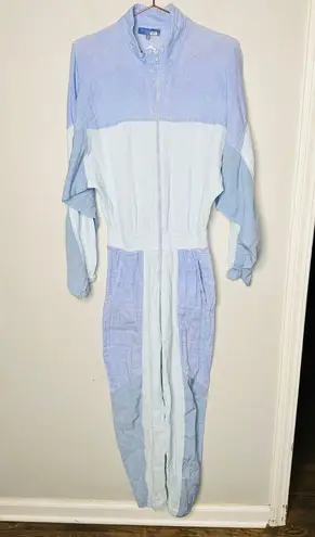 PARADISED Blue 100% Cotton Long Sleeve Tracksuit Kelsey Jumpsuit Size Medium