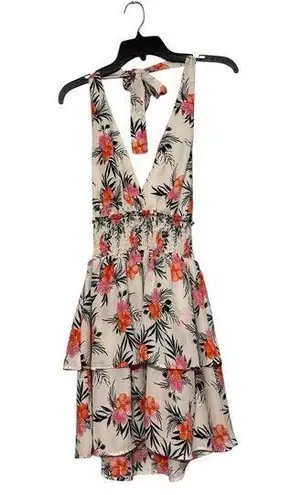 Madden NYC Halter Mini Dress Small Pink