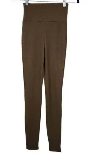 We Wore What Brown Leggings High-Waisted Stretchy Fit