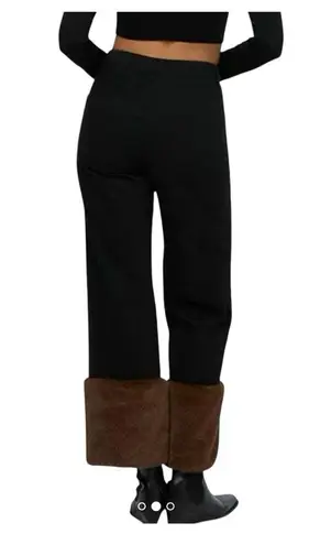 We Wore What Faux Fur Straight Leg Jean size 25 NWT Fitted, pants only for sale