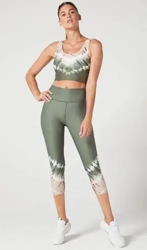 WEAR IT TO HEART green tie dye bra + legging coord set