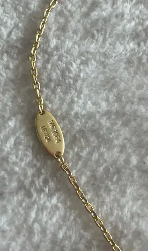 Reworked designer button necklace Gold