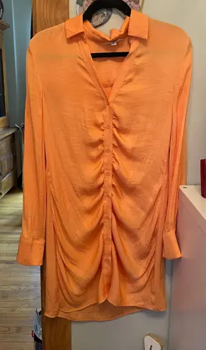 BB Dakota Orange Collared Dress