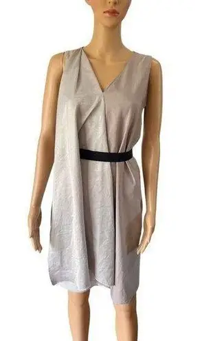 Simply Vera, Vera Wang Simply Vera Vera Wang Beige Satin Knee Length Sleeveless Wrap Dress Size XS