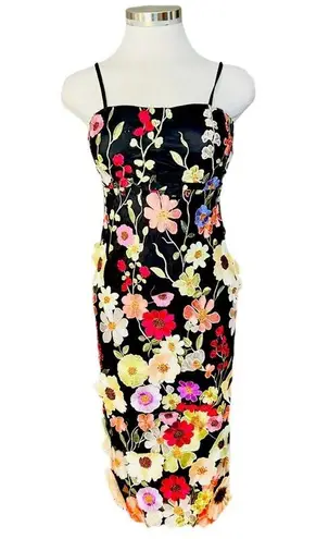 Lulus Thriving Energy Black 3D Floral Embroidered Lace