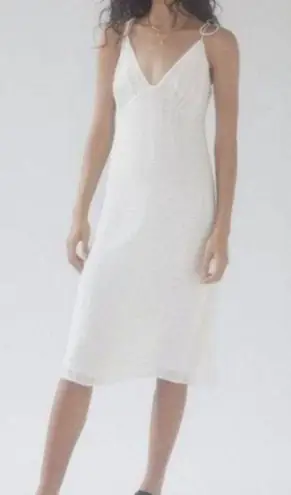 Wilfred  Liberty Dress Espace White Midi V Neck
Long Cottagecore 2 Aritzia