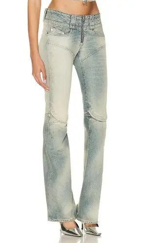 Diesel  Belthy Bootcut Flare Low Rise Jeans in Blue 28 Womens Denim Pants