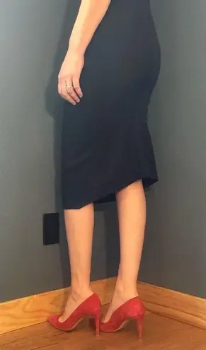 Luca Venturini Made in Italy Elegant Timeless Black Dress size US8/Eur44