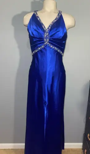 Dave and Johnny Royal Blue Prom HOCO Wedding Dress woman’s size 1/2