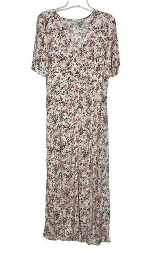 Miss Selfridge Floral Button Down Maxi Dress w/Slits Size 6