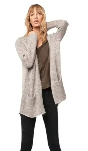 AS by DF True Romance Cardigan Heathered Mocha Sweater Size S Tan