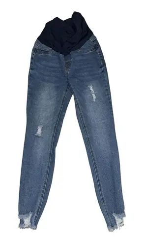 SONG maternity distressed jeans