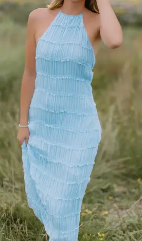 Peppermayo ruffle maxi dress