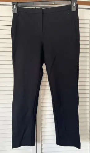 SAK FIFTH AVENUE Black Straight Leg Ankle Pants Womens Size 12 Stretch