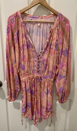 Spell & The Gypsy Collective Romper Pink Butterfly size Medium- NWOT