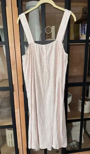 LAKE Pajamas nightgown dress pima cotton block print english rose floral nursing Pink Size L