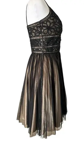 Sue Wong Nocturne Black Cocktail Dress Womens Size 6