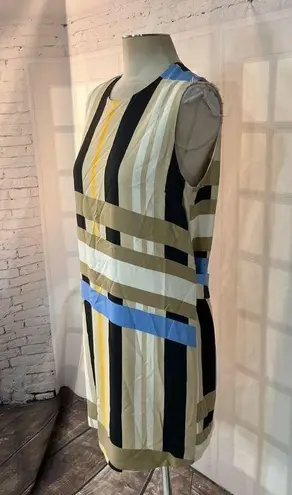 MSGM sleeveless colorful striped sheath dress size 46 or US 10