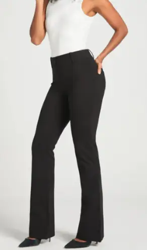 Betabrand Two-Pocket DPYP Dress Pant Yoga Pant Bootcut Women M Long Office Black