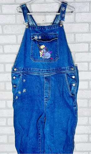 Disney Vintage 90’s  Store Winnie the Pooh Embroidered Denim Overalls Size XL - Image 1