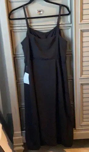 Bobeau NWT black dress w button detail szL