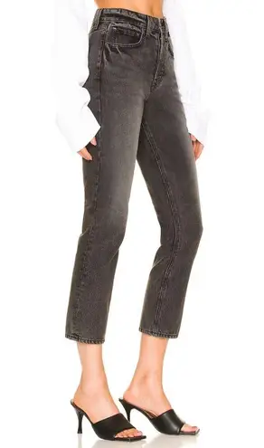 GRLFRND Karolina High Rise Slim Straight Crop Jeans SIZE 28 Boyfriend Rigid NEW