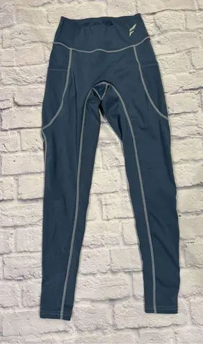 Flag nor Fail High Waist Vivid Leggings in Vintage Blue Size Small