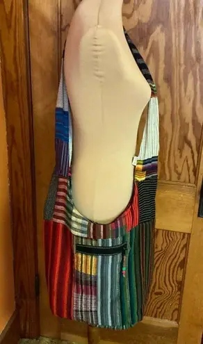 Handmade Ethnic bright patchwork hobo bag
