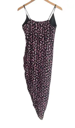 Karina Grimaldi Marissa Print Dress in Purple Metallic