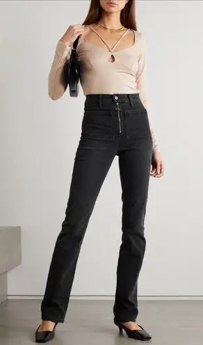 Reformation  Peyton Zip Ultra High Rise Bootcut Jeans