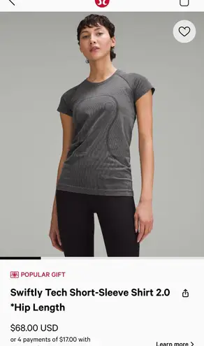 Lululemon Swiftly Top