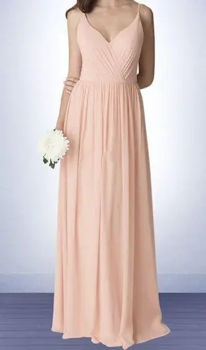 Bill Levkoff Levkoff Spaghetti Straps Chiffon Bridesmaid Dress