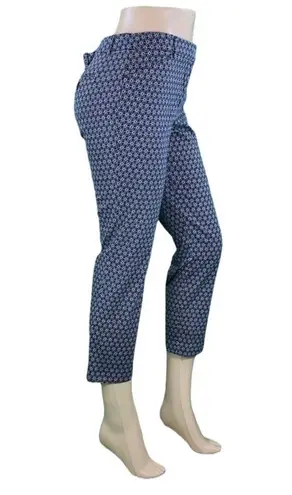 Zac and Rachel Black and White Diamond Print Slim Fit Dressy Ankle Pants